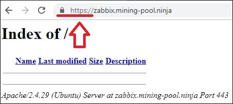 Zabbix HTTPS Virtual Host